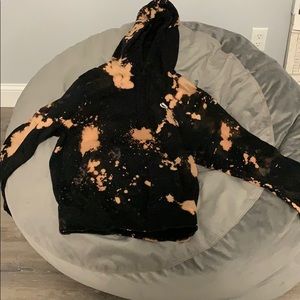 Bleach dyed nike sweatshirt